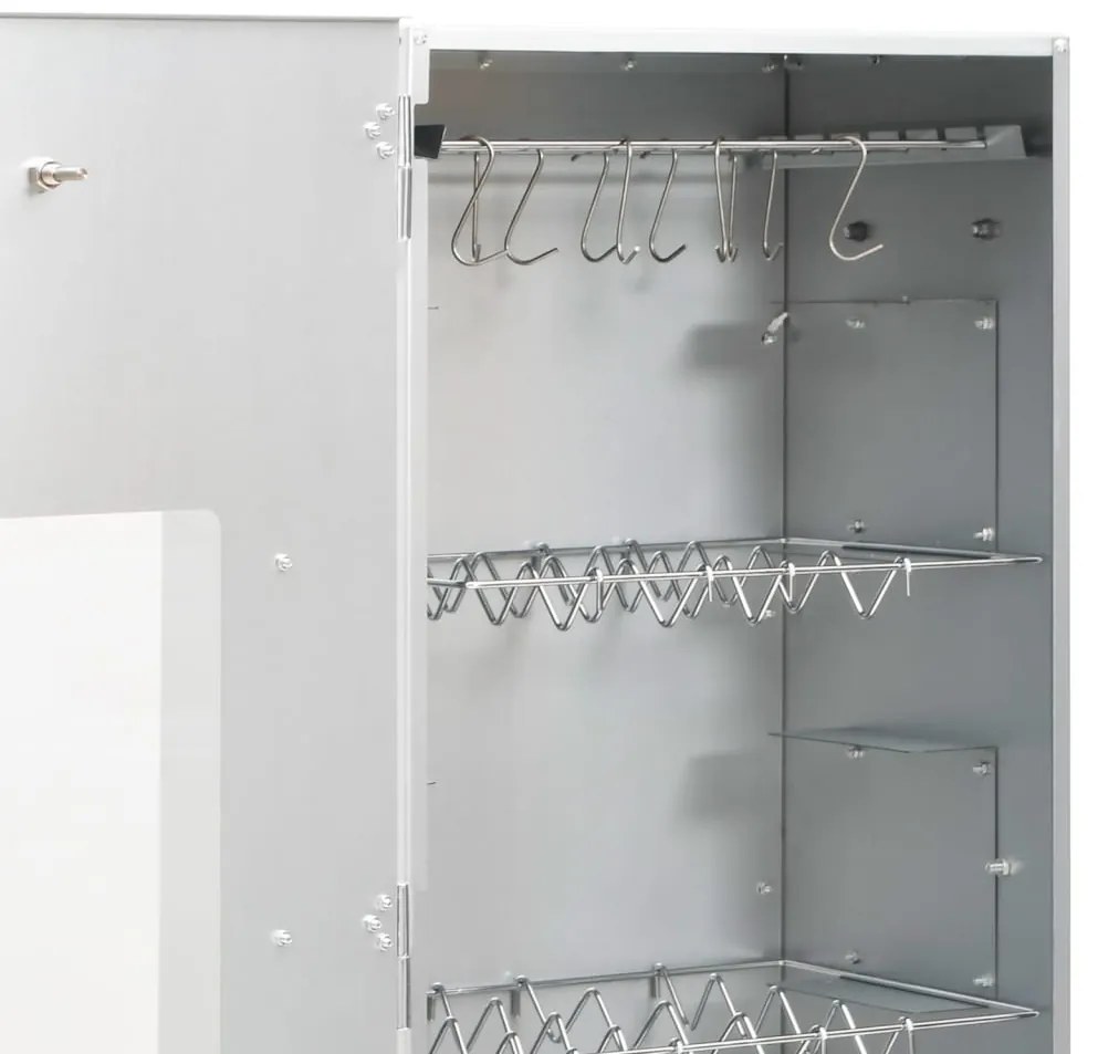 Defumador p/ churrasqueira c/ gerador fumo frio aço galvanizado