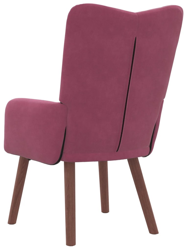 Poltrona Relaxante VidaXL Vermelha de Veludo