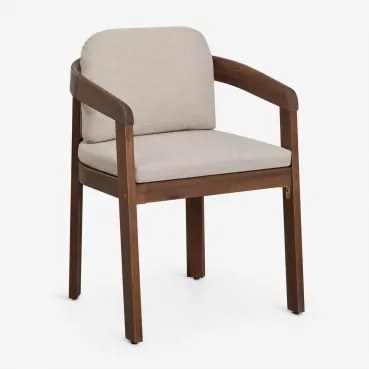 Cadeira De Jantar Em Madeira De Acácia Uleno Castanho-acácia Escuro - Sklum