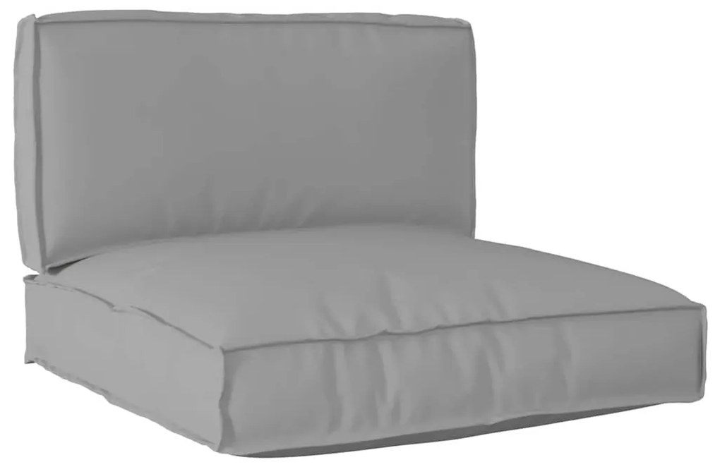 vidaXL Conjunto de Almofadas para Palete com 2 Peças em Tecido Oxford Cinza