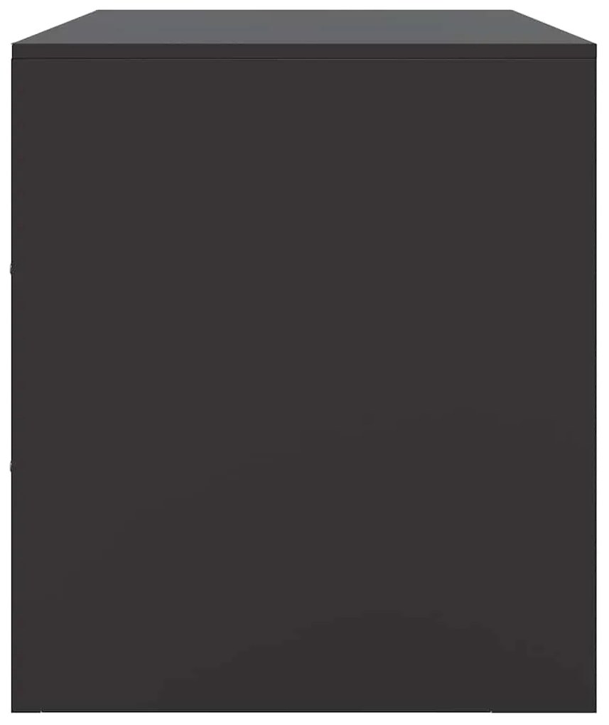 Móveis de TV 2 pcs 67x39x44 cm aço preto