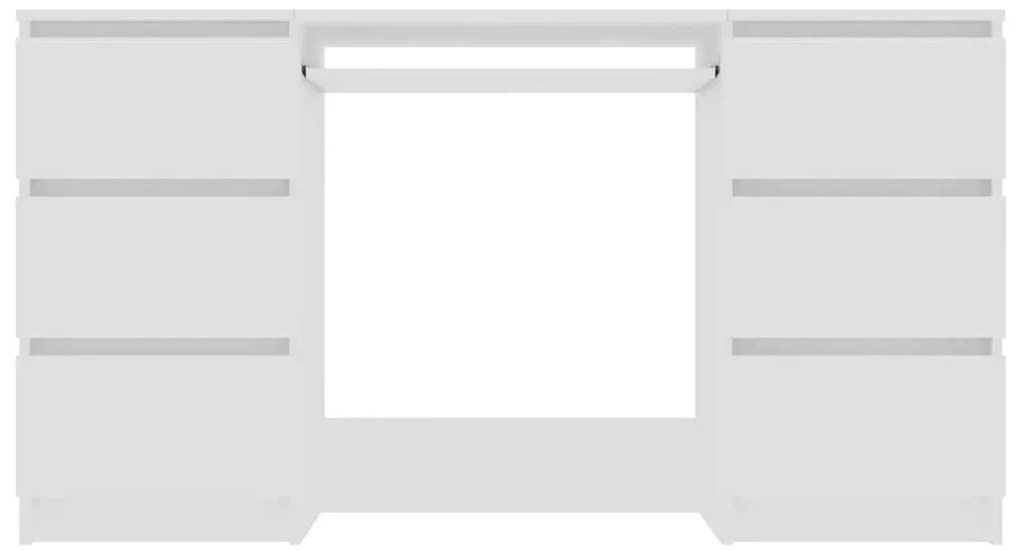 Secretária 140x50x77 cm contraplacado branco