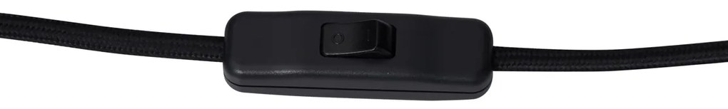 Candeeiro de Parede de Design Preto com Vidro Fosco 3-Luzes - Vertical