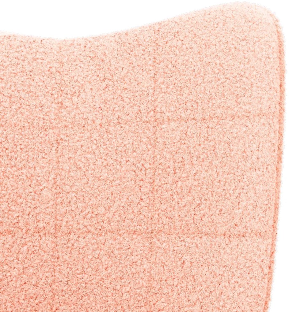 Cadeira Relaxante vidaXL Rosa em Tecido que Lembra Lã