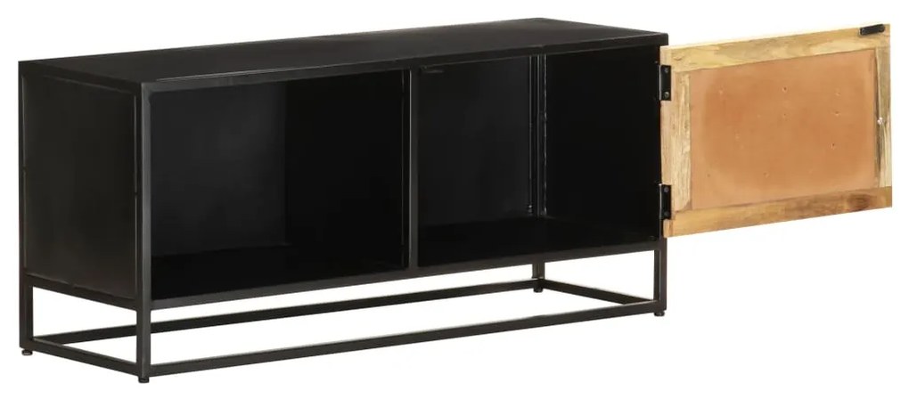 Móvel de TV 90x30x40 cm madeira de mangueira áspera