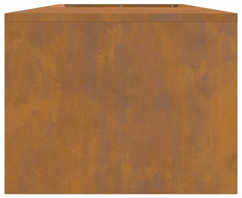 Fogueira vidaXL com Armazenamento de Toras 160x45x35 cm Aço Envelhecid