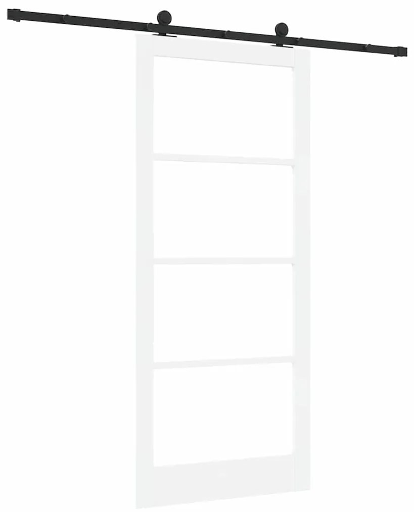 porta deslizante vidaXL com ferragens 'ORKDAL'Branca 93x211 cm