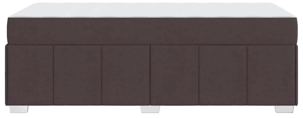 Estrutura da Cama Castanho escuro 90 x 190 cm tecido