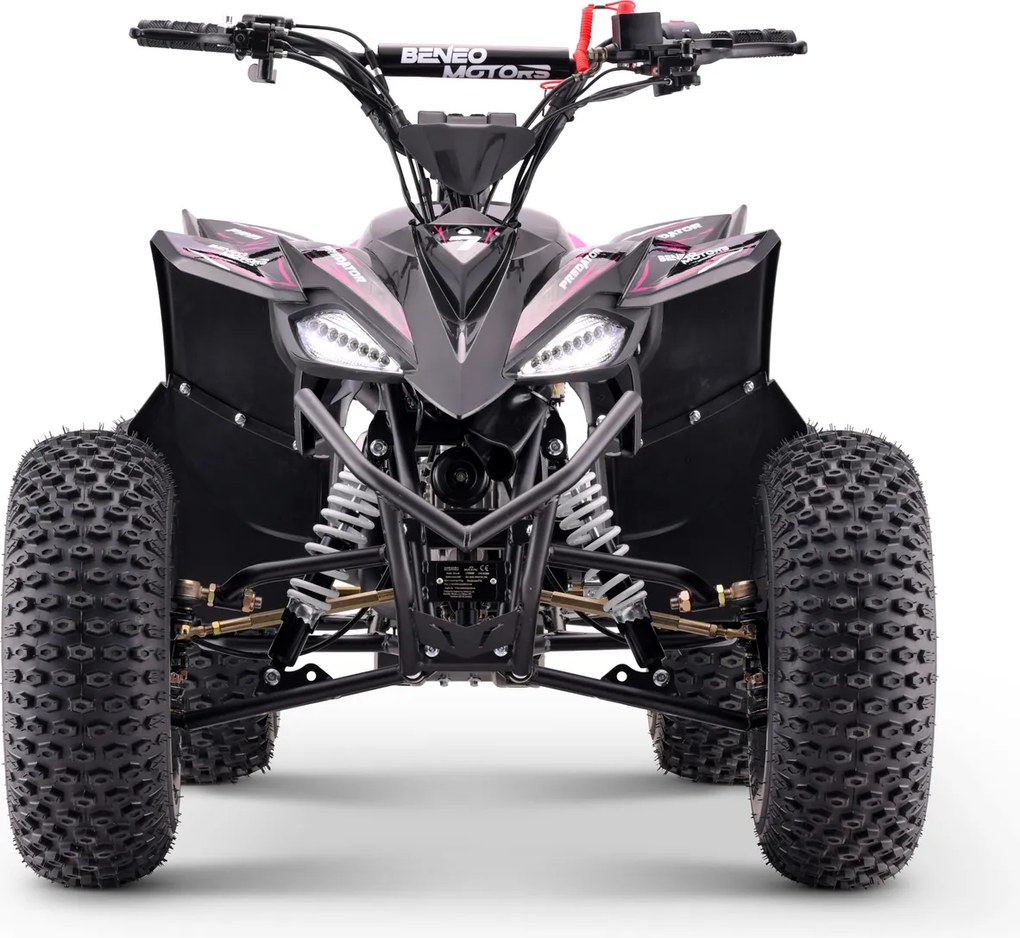 Moto 4 Crianças + 8 anos 125cc - Beneo Predator Até 55 Km/h com Limitador Rosa