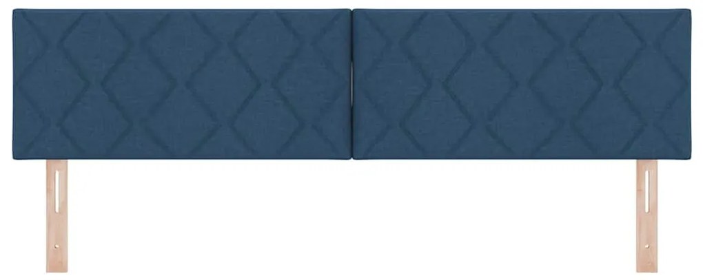 Cabeceira LED vidaXL Design Blocos de Diamantes Azul 180 cm Tecido