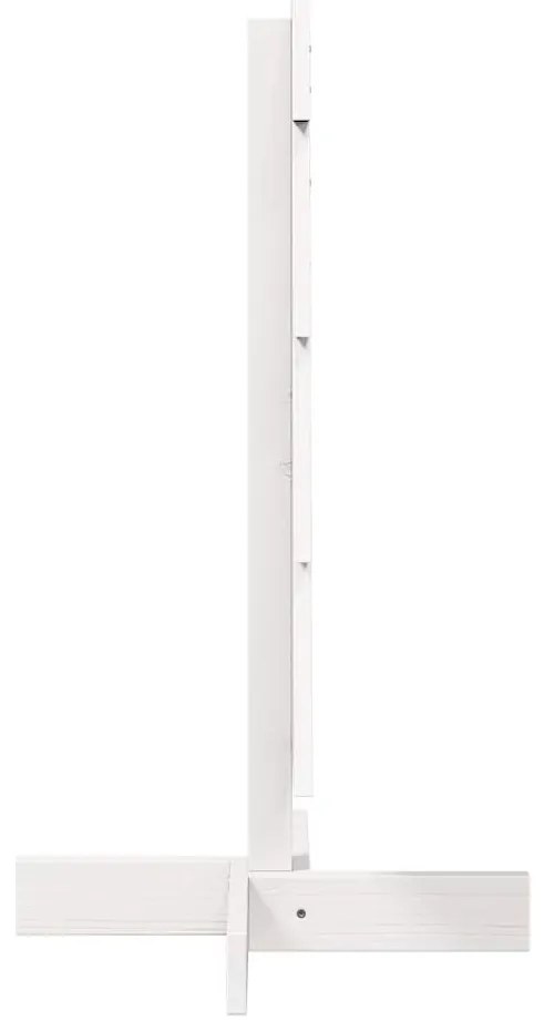 Árvore Natal decorativa 80 cm madeira de pinho maciça branco