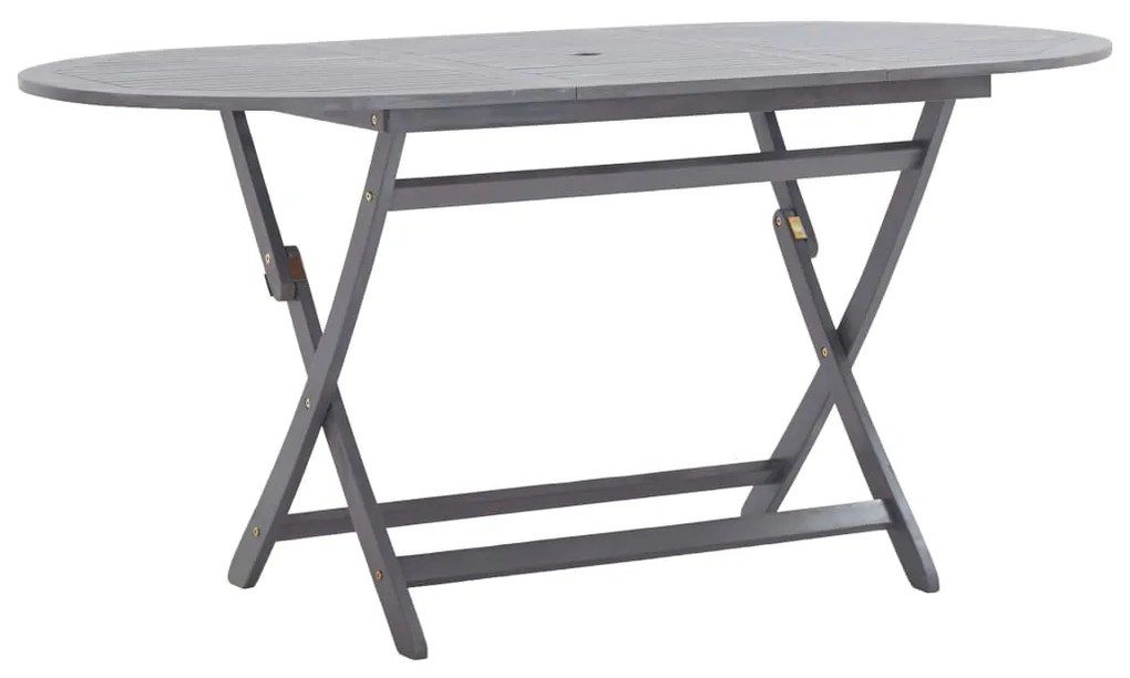 Mesa de jardim dobrável 160x85x75 cm madeira de acácia maciça
