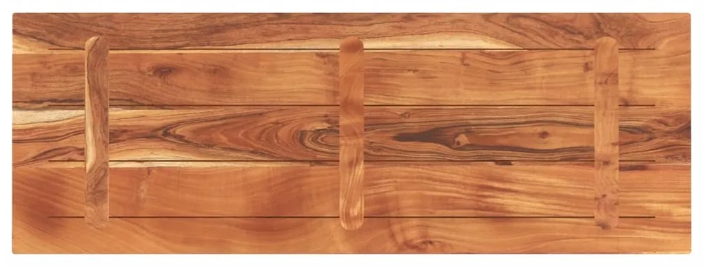 Tampo de mesa retangular 140x60x3,8 cm madeira de acácia maciça