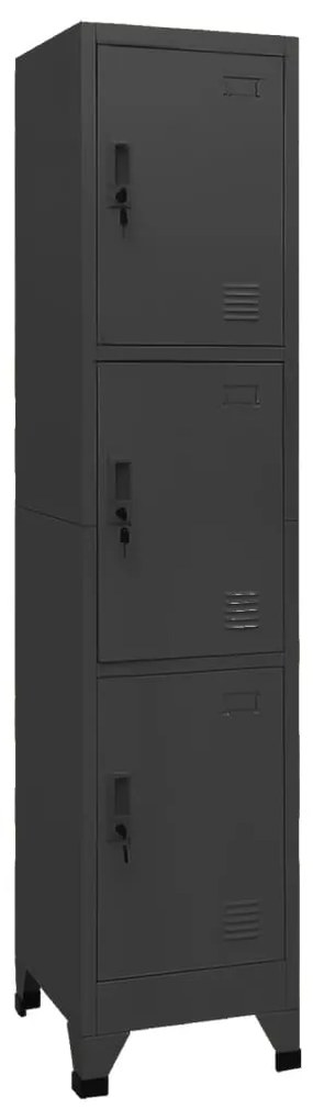 vidaXL Cacifo 38x45x180 cm aço antracite