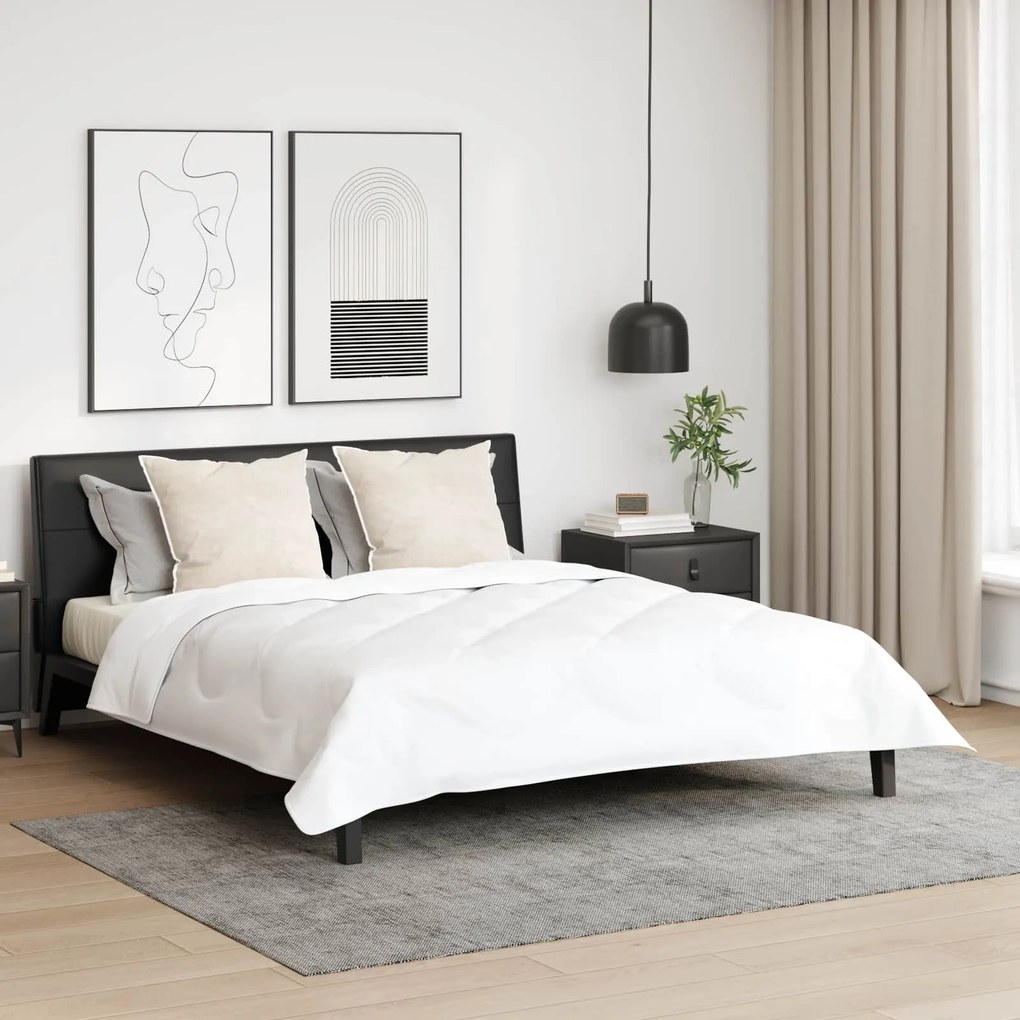 vidaXL Almofada com travesseiro 2 pcs Branco 80 x 80 cm Algodão