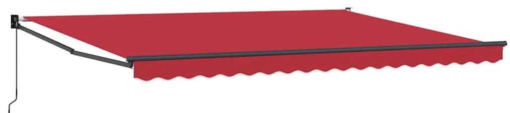 Toldo Retrátil Manual Vermelho 450 x 300 cm