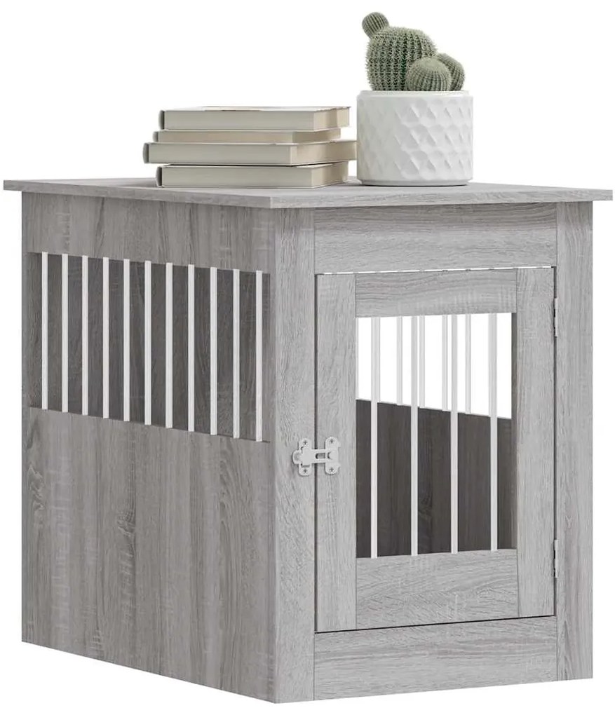 Móvel casota para cão 55x80x68 derivados madeira cinza sonoma