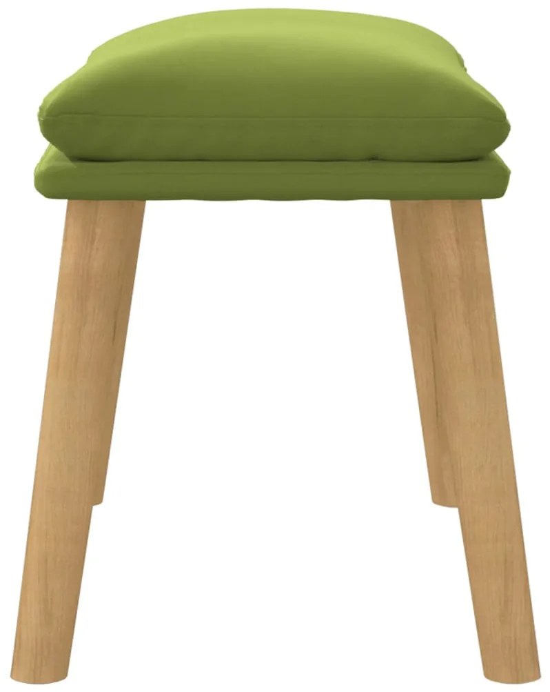 Apoio de pés 45x29,5x35 cm veludo verde-claro