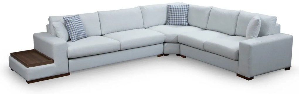 Sofá de Canto Loop - Branco - 282 cm x 363 cm x 95 cm x 85 cm