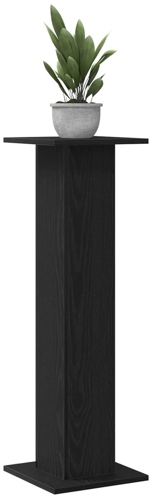 Suporte para Plantas vidaXL 2 pcs Carvalho Preto 30x30x95 cm Madeira C