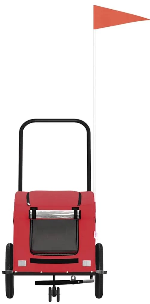 Reboque bicicleta animais tecido oxford/ferro vermelho