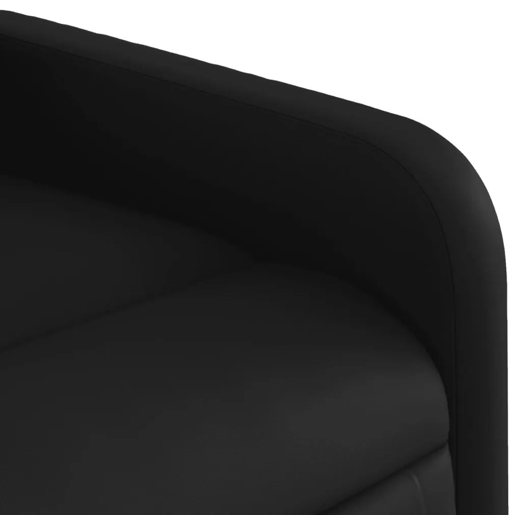Poltrona reclinável elétrica couro artificial preto