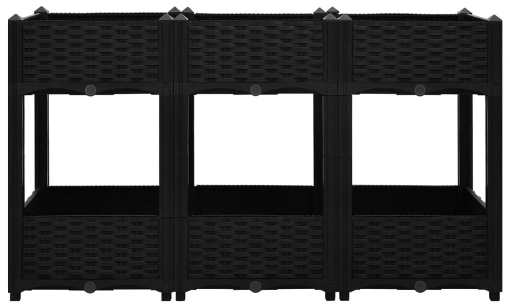 Canteiro elevado 120x40x71 cm polipropileno