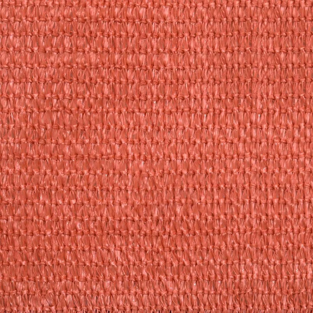 Para-sol estilo vela 160 g/m² 4x5x6,8 m PEAD terracota