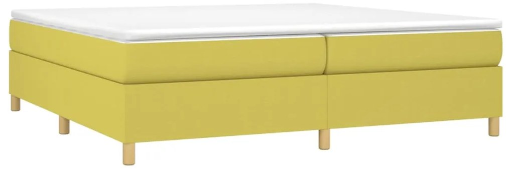 Estrutura de cama sem colchão 200x200 cm tecido verde