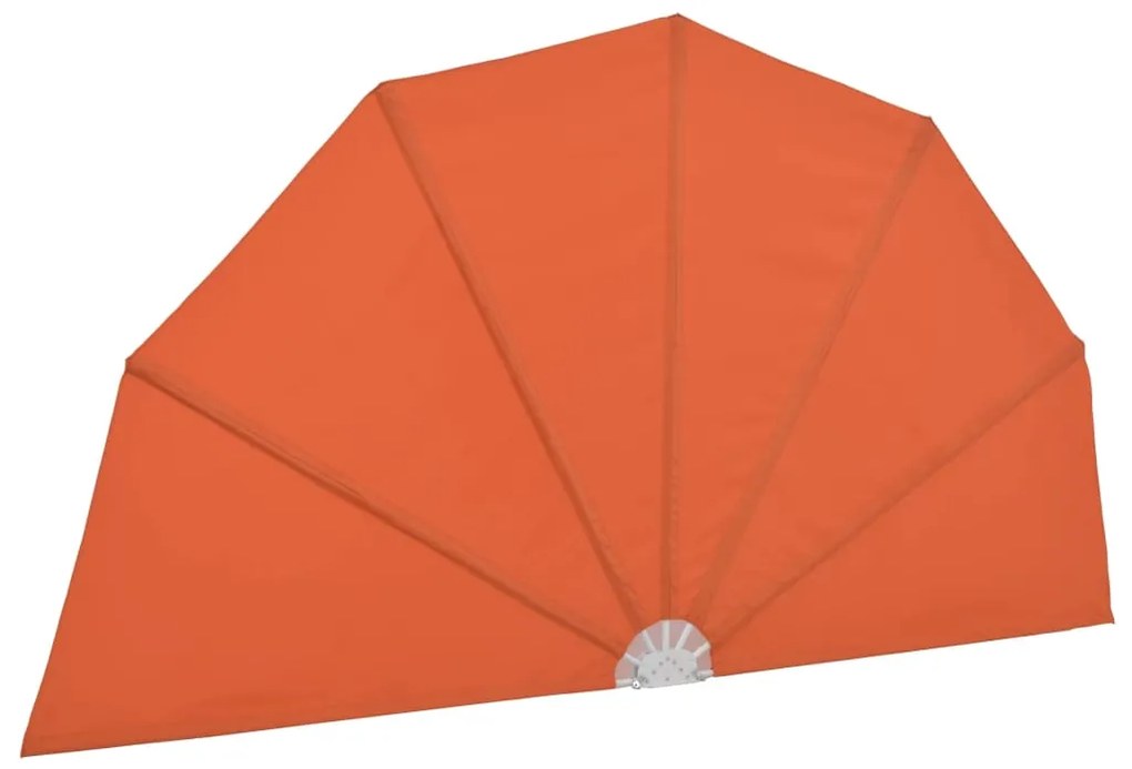 Toldo lateral dobrável para terraço 160 cm terracota