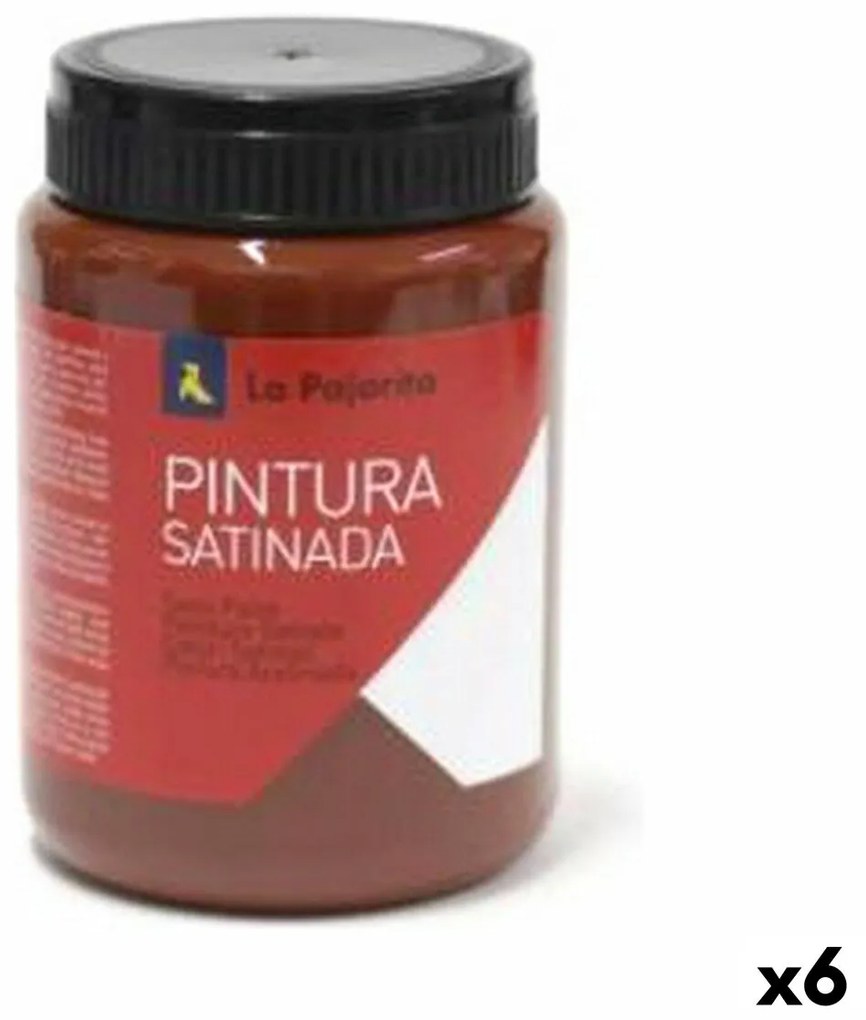 Têmpera La Pajarita L-08 Oxide Vermelho Acetinado Escolar (35 Ml) (6 Unidades)