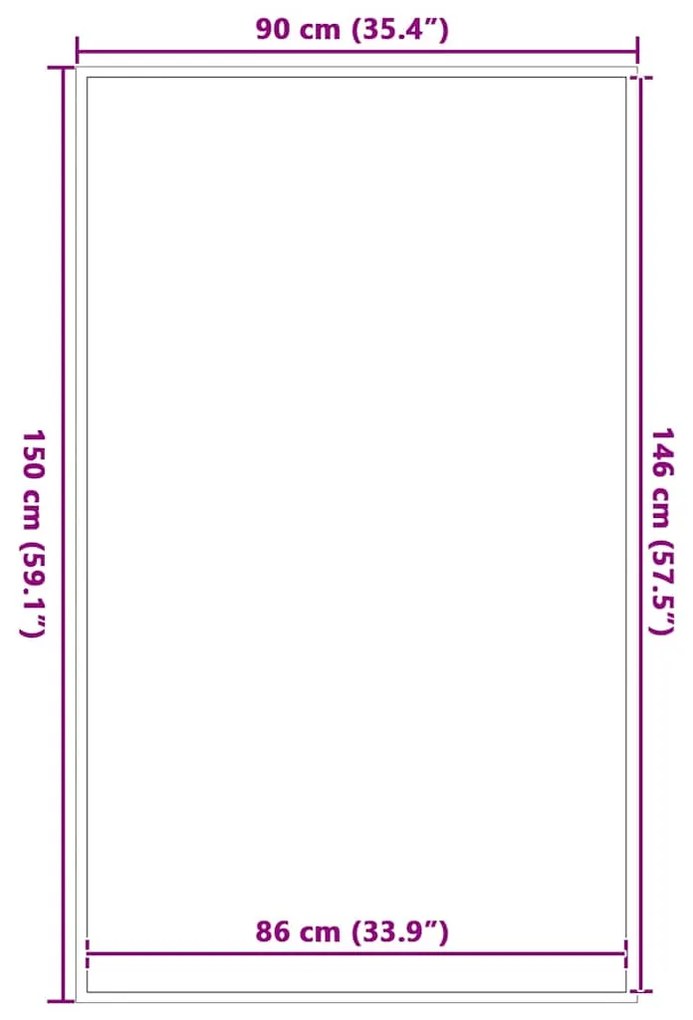 Capacho 90x150 cm castanho