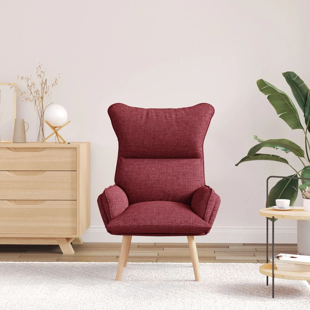 Poltrona Relaxante vidaXL Vermelha
