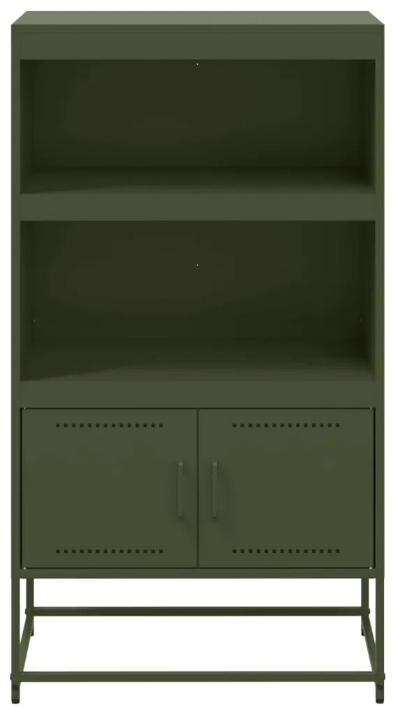 Aparador alto 68,5x38,5x123,5 cm aço verde azeitona