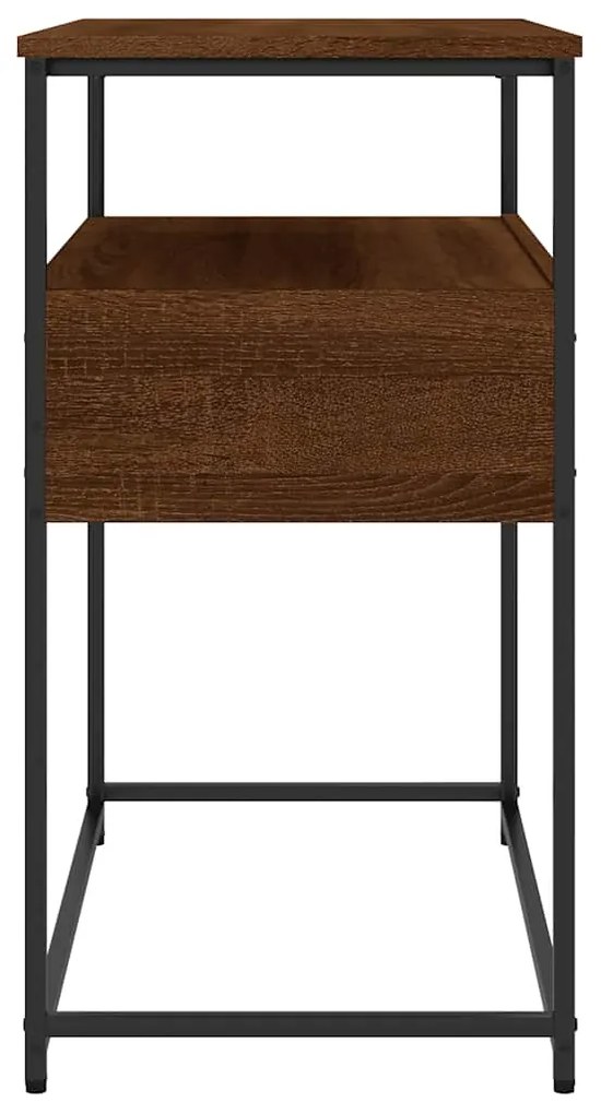 Mesa consola 75x40x75 cm derivados de madeira carvalho castanho
