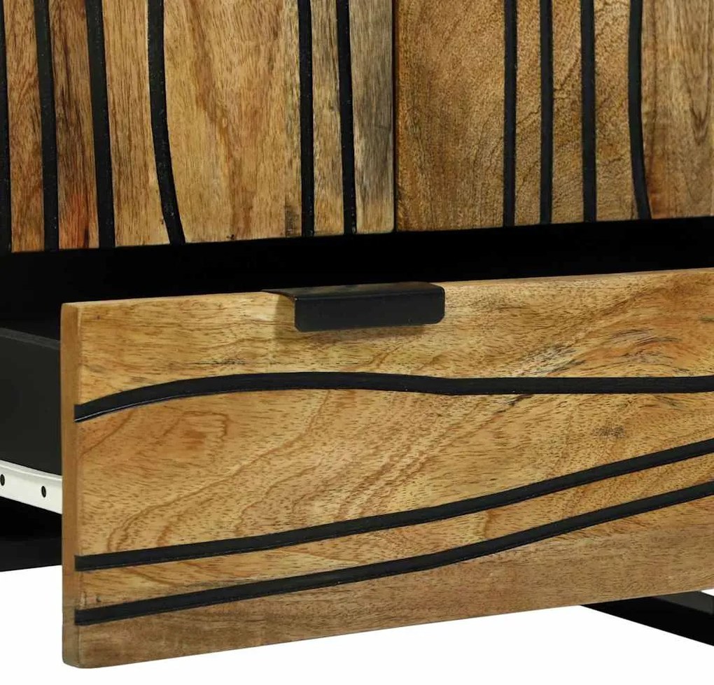 Highboard 60x33.5x100 cm Madeira Sólida de Manga