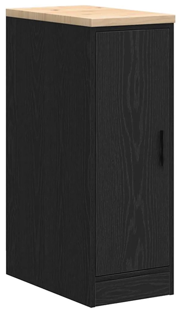 Armários de garagem 2 pcs derivados de madeira preto