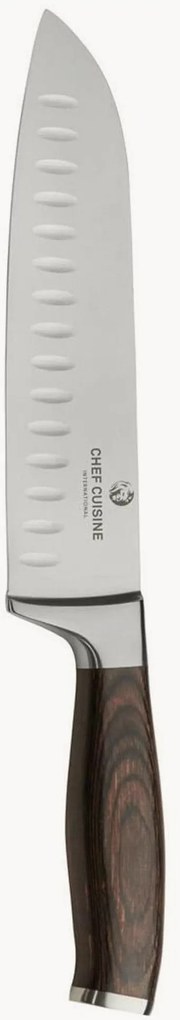 Faca santoku com cabo em madeira de pakka Troy