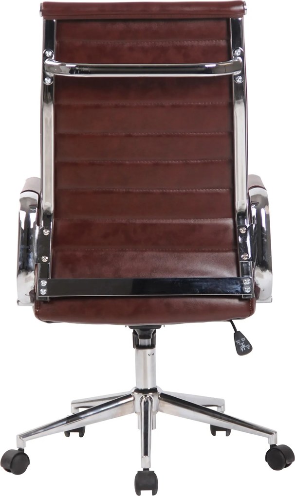 Cadeira de escritório Kolumbus em couro sintético Vermelho Bordô