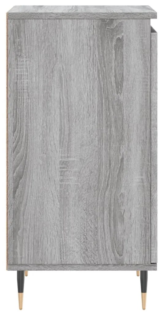 Aparadores 2 pcs 40x35x70 cm derivados madeira cinzento sonoma