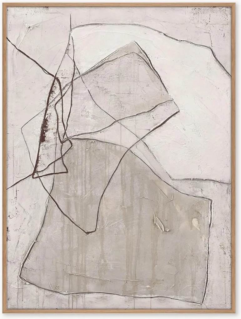 Quadro em tela pintado à mão com moldura Cover