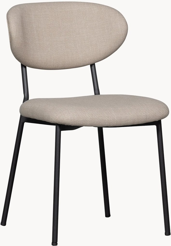 Cadeiras de jantar estofadas Kjeld, conjunto de 2