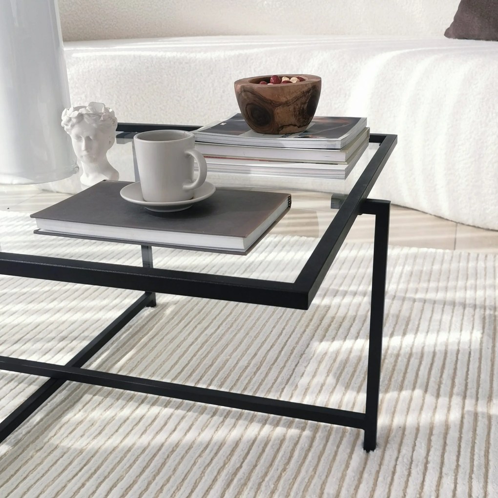 Mesa de Centro Sun S408 – Preto – 94x35x64 cm
