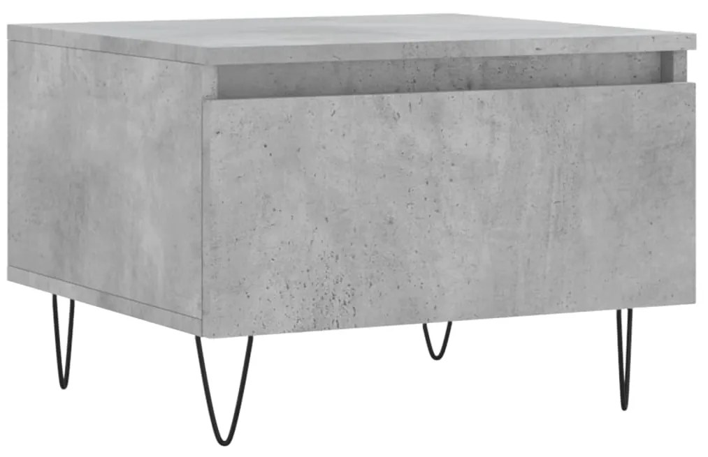 Mesas de centro 2 pcs 50x46x35 cm deriv. madeira cinza-cimento