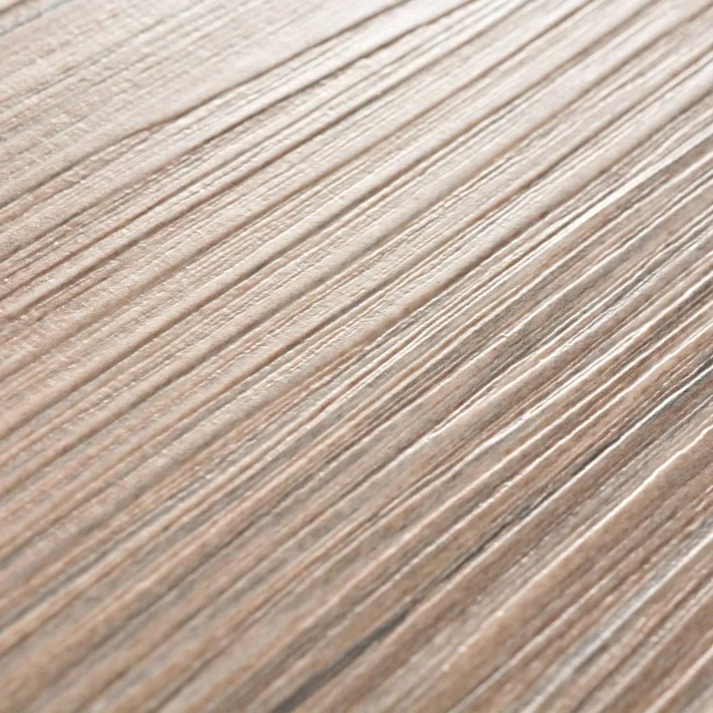 Tábuas soalho PVC não-autoadesivo 5,26m² 2 mm carvalho castanho