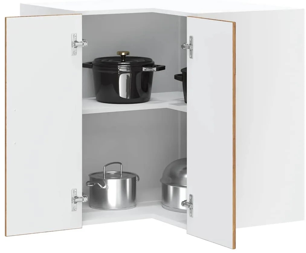 vidaXL Armário canto parede cozinha Lucca madeira madeira velha