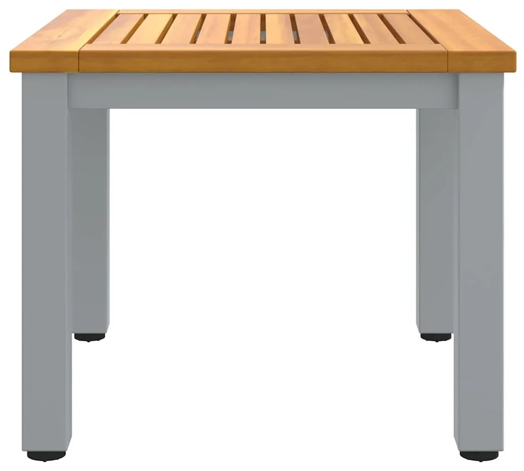 Mesa Lateral de Jardim 45x45x38 cm em Madeira de Acácia Sólida