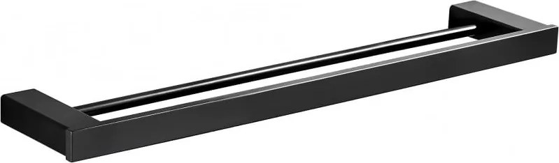 Mexen Pavo cabide duplo para toalha, preto - 7030425-70