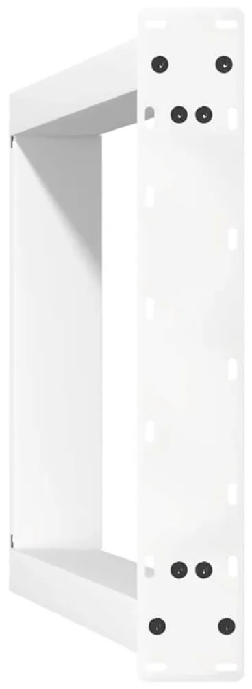 Pés para mesa de jantar em formato de U, 2 peças, branco, 60x(72-73) c