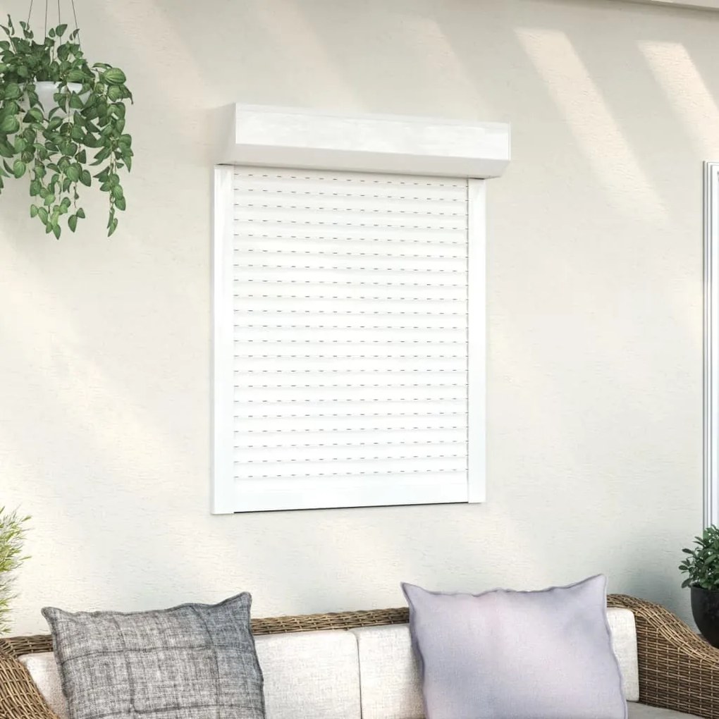 144964 vidaXL Persiana de enrolar em alumínio 70x100 cm branco